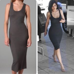 Enza Costa gray tank dress, size medium